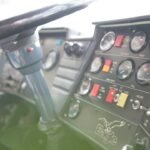 Bus driver cockpit and steering wheel