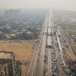 Urban road scene illustrating a Pakistan-themed car simulator